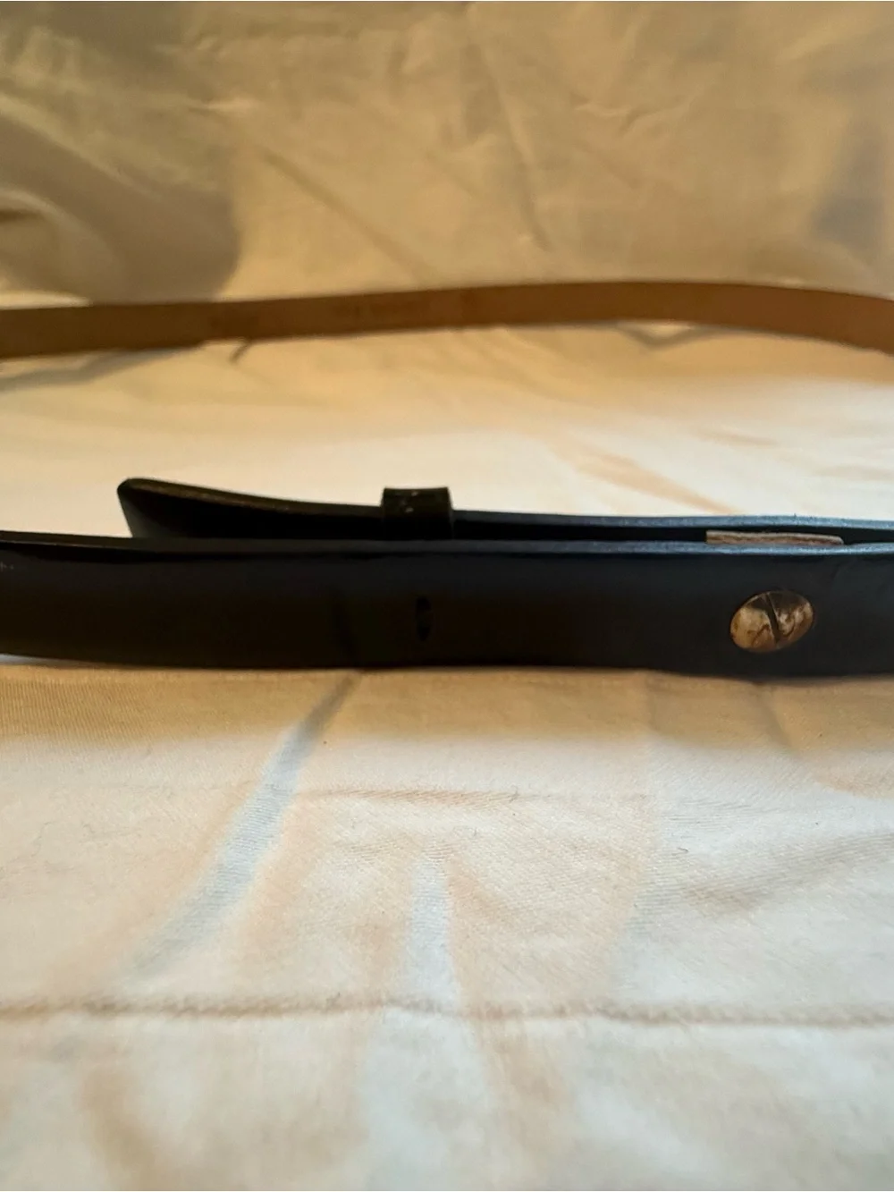 Valentino Garavani Black Leather Belt Strap with Metal Stud